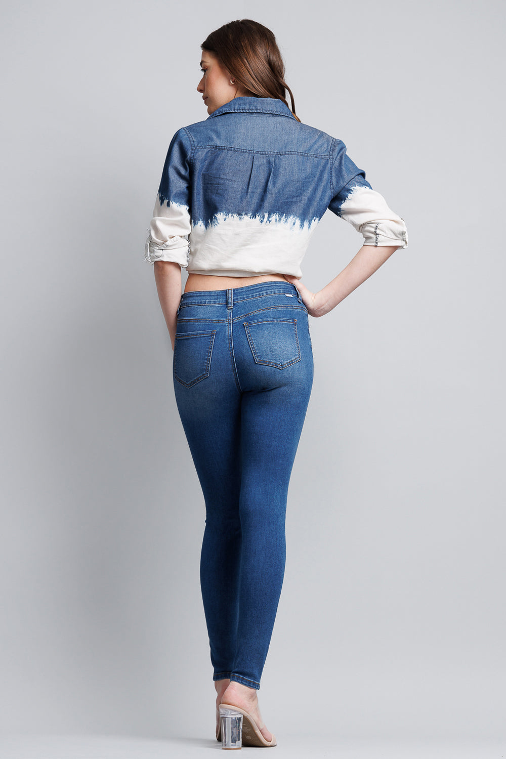 High Rise Classic Ankle Skinny Jeans - Image 2