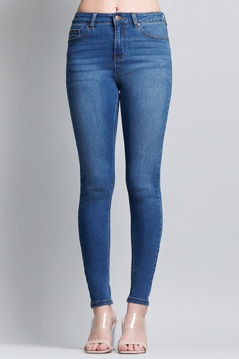 High Rise Classic Ankle Skinny Jeans - Image 7